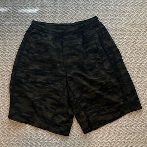 lululemon athletica Black Camo Athletic Shorts